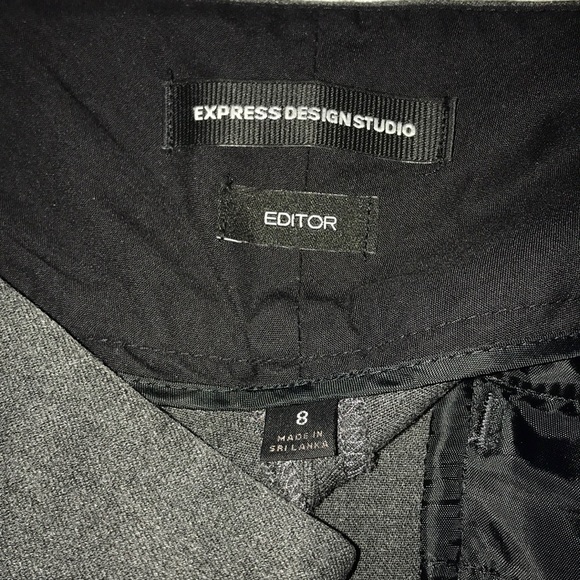 Gray Express Editor Pants Size 8 - Picture 4 of 5